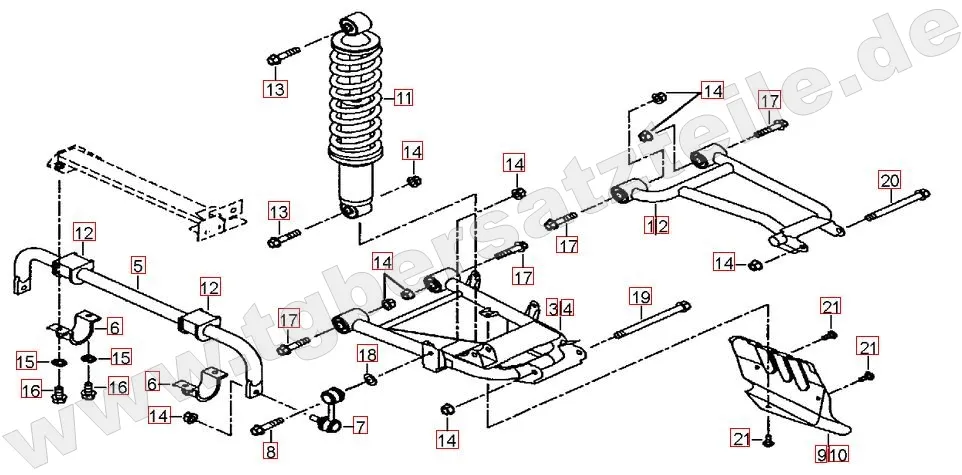 Federbein hinten Federbein hinten