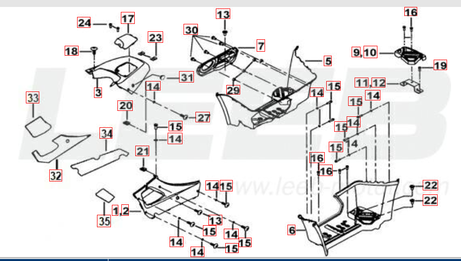 Fusstütze-Tankabdeckung