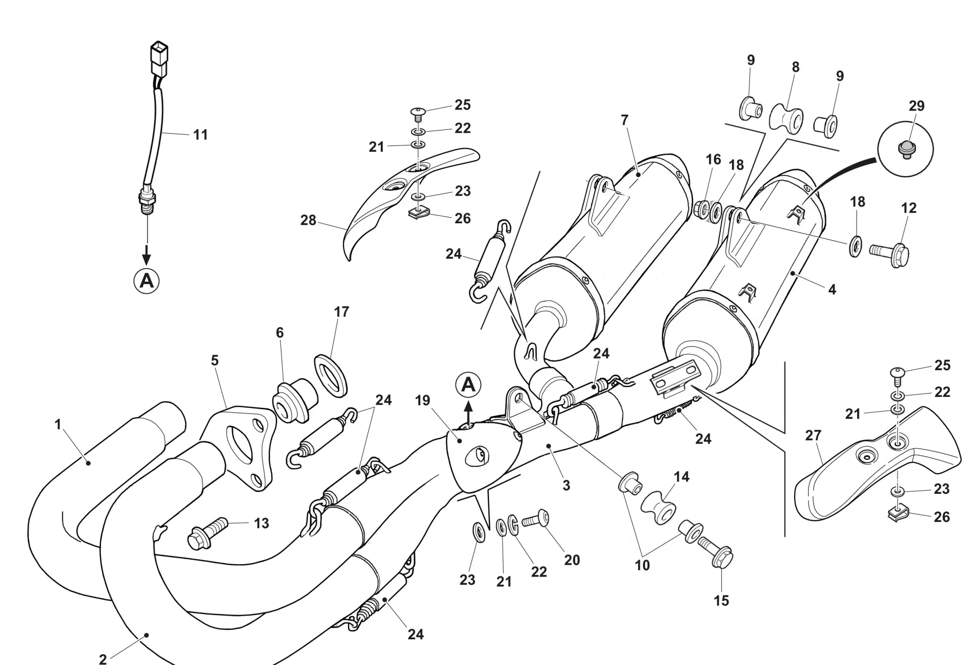Auspuffsystem SM 500 Auspuffsystem SM 500