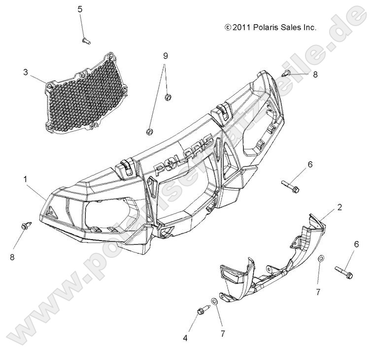 BODY, FRONT BUMPER and MOUNTING
