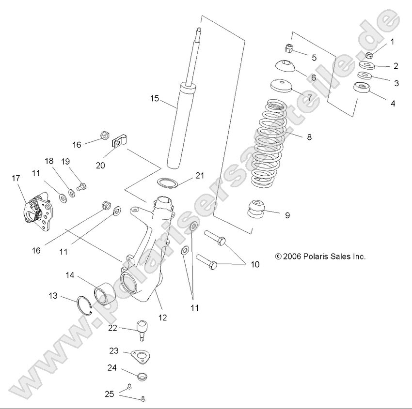 SUSPENSION, STRUT, FRONT SUSPENSION, STRUT, FRONT