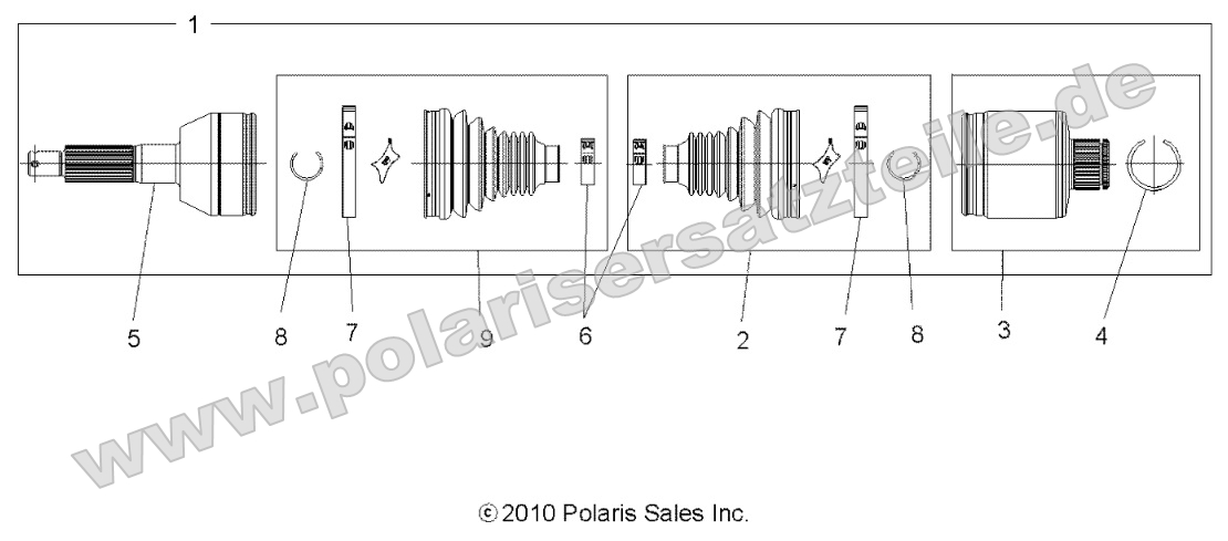 Drive Train, Rear Drive Shaft Drive Train, Rear Drive Shaft