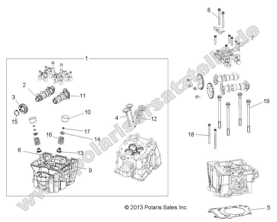 Engine, Cylinder Head, Cams and Valves