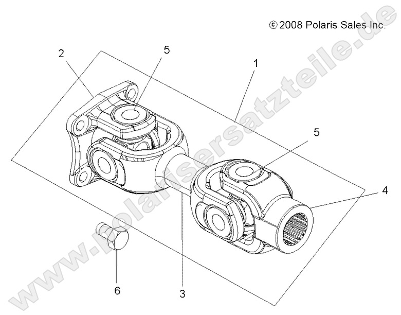 DRIVE TRAIN, PROP SHAFT, REAR