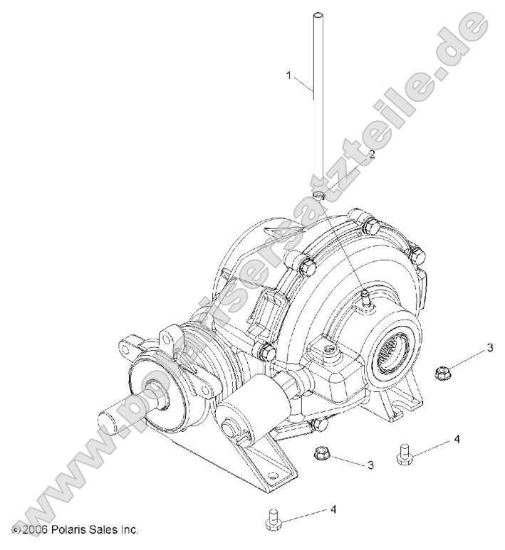 Drive Train, Rear Gearcase Mounting
