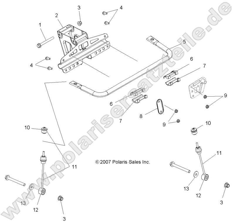 SUSPENSION, TORSION BAR SUSPENSION, TORSION BAR