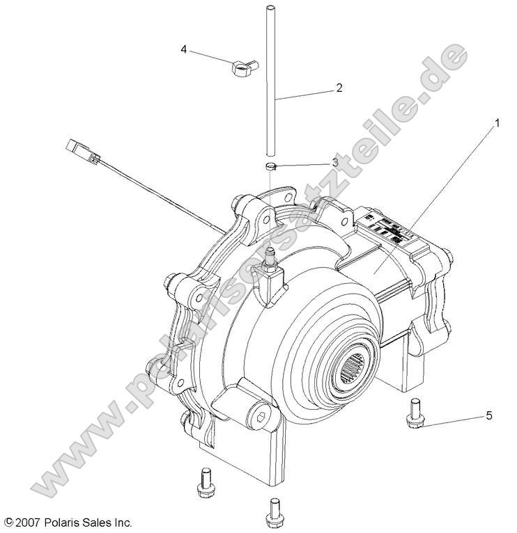 DRIVE TRAIN, FRONT GEARCASE (BUILT 8/29/07 AND AFTER)