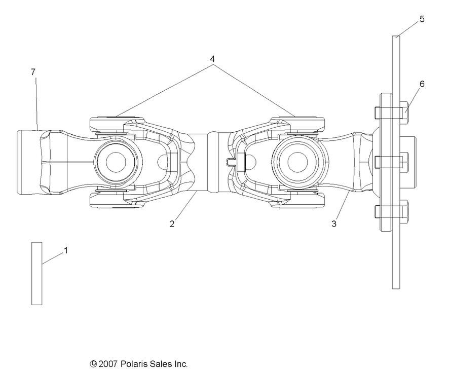 Drive Train, Rear Prop Shaft Drive Train, Rear Prop Shaft