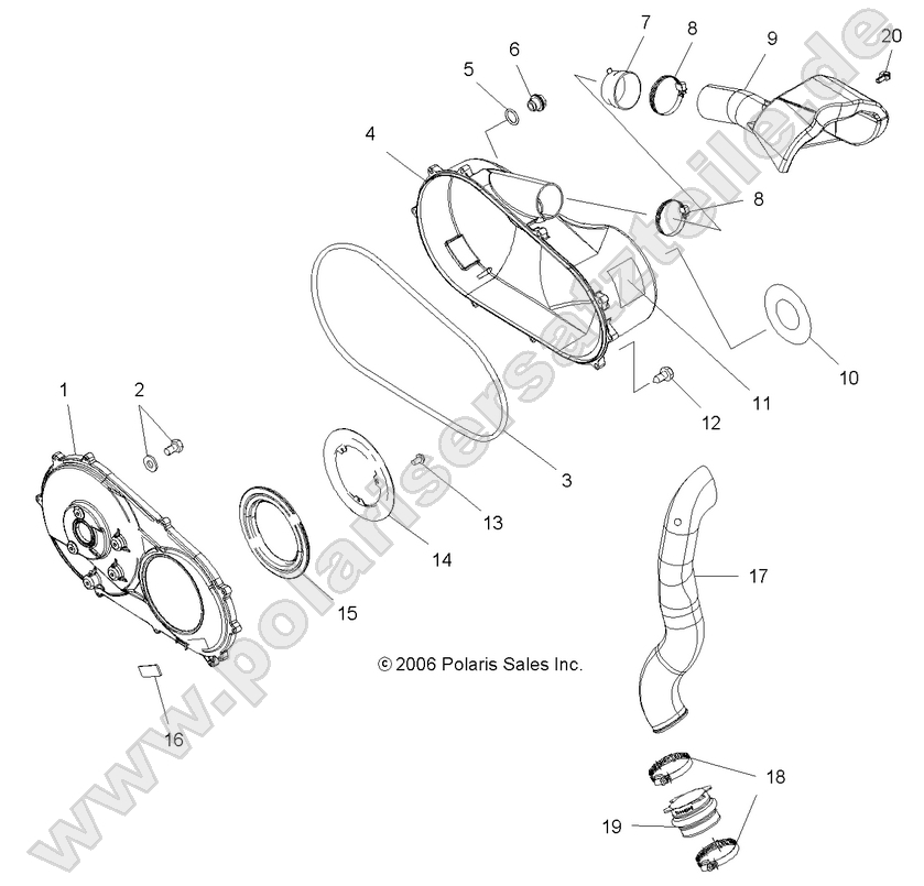 CLUTCH, COVER and DUCTING