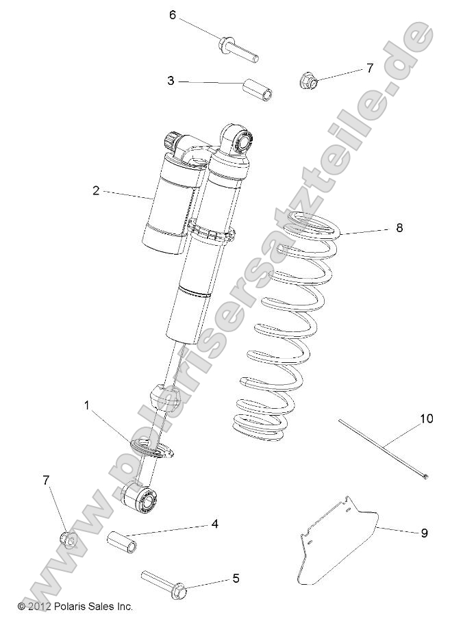 Suspension, Shock, Rear, Mounting
