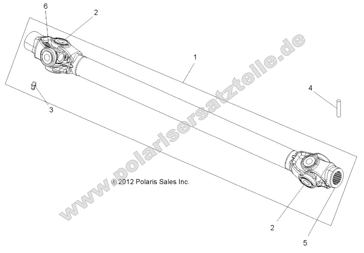 Drive Train, Prop Shaft, Front