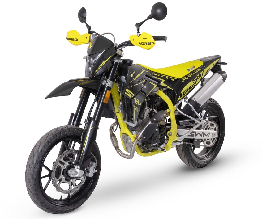 SWM SM 125 R Motard gelb-schwarz 2025