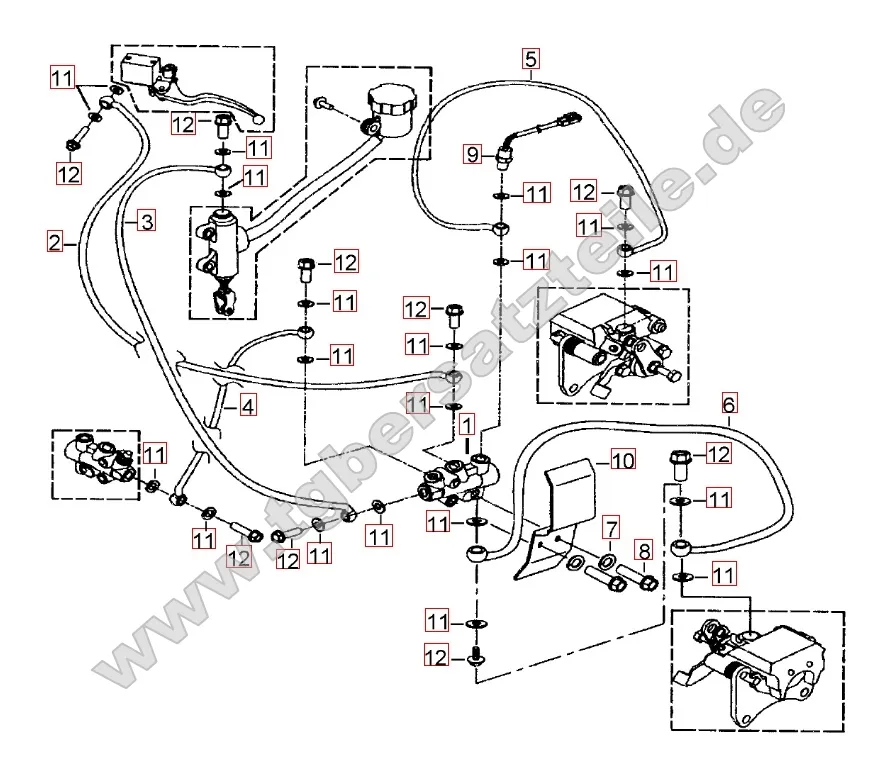 Bremsanlage hinten Bremsanlage hinten