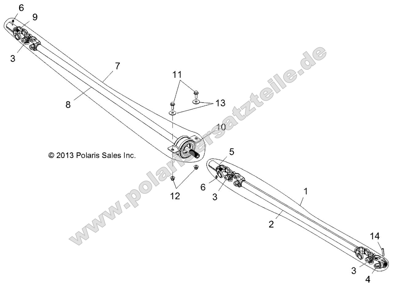 Drive Train, Front and Rear Prop Shaft Drive Train, Front and Rear Prop Shaft