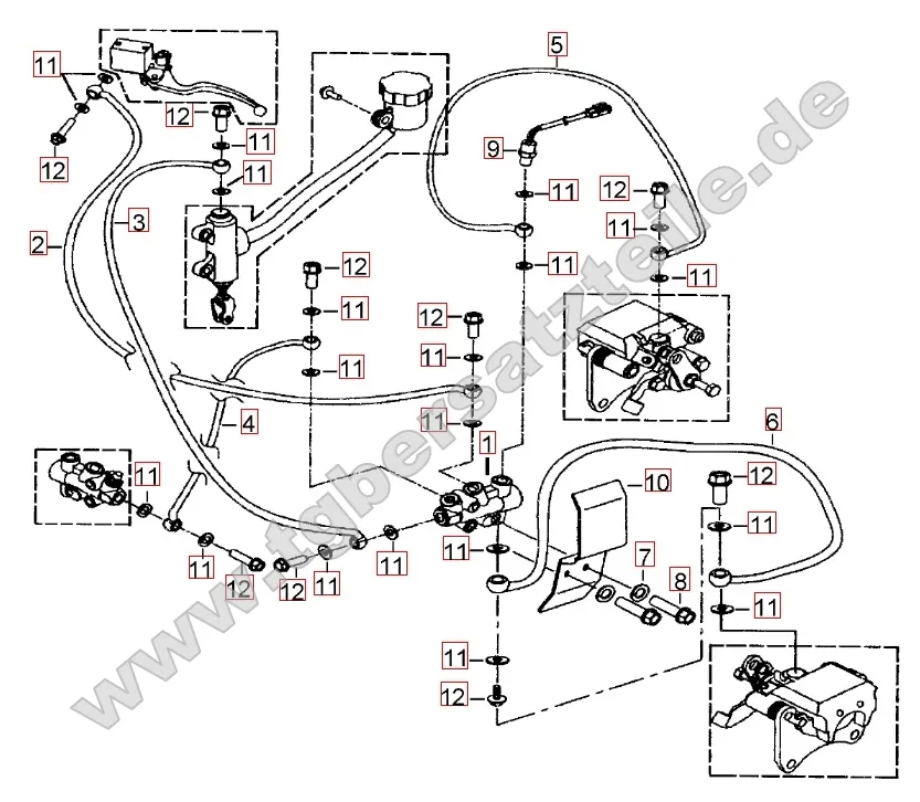 Bremsanlage hinten Bremsanlage hinten