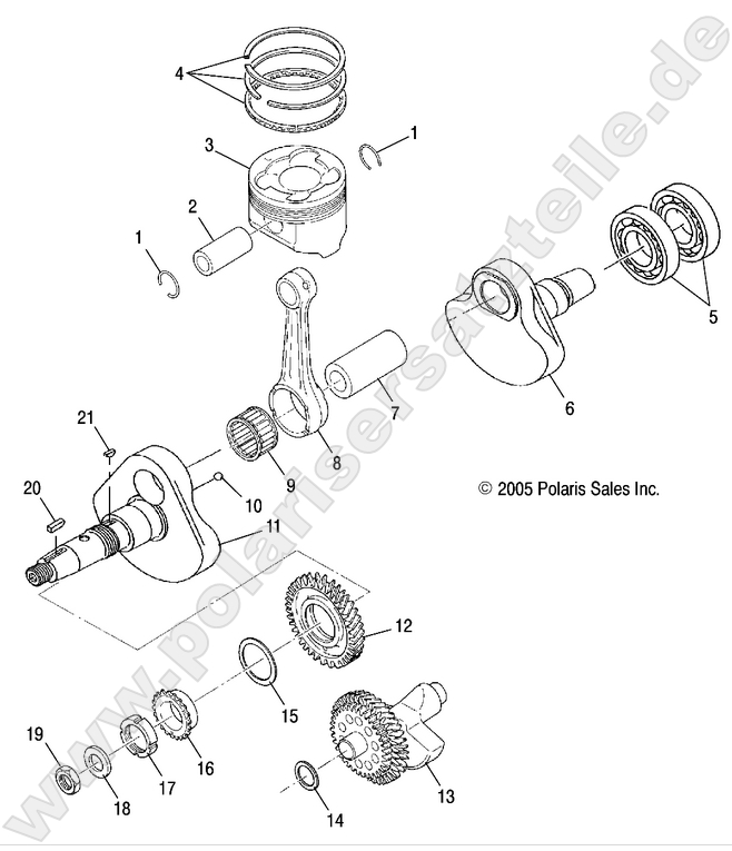 ENGINE, CRANKSHAFT and PISTON