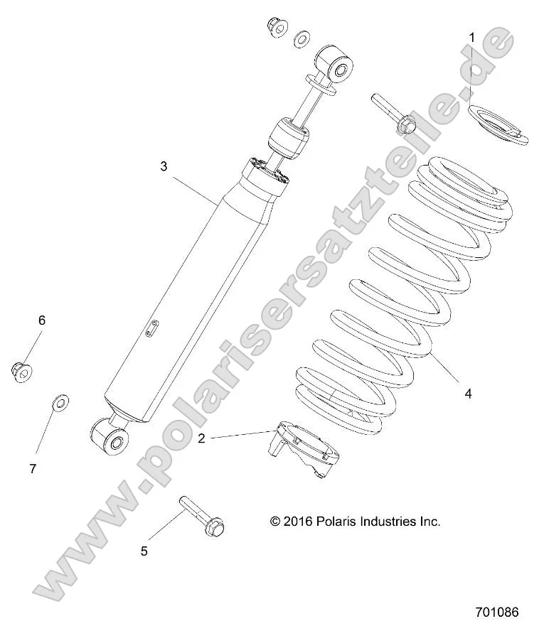 Suspension, Front Shock Mounting (701086) Suspension, Front Shock Mounting (701086)