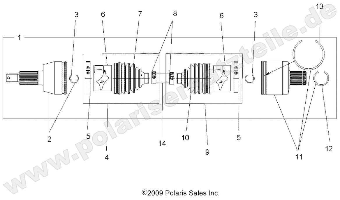DRIVE TRAIN, DRIVE SHAFT, REAR DRIVE TRAIN, DRIVE SHAFT, REAR