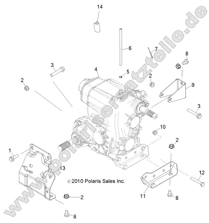 DRIVE TRAIN, MAIN GEARCASE MOUNTING