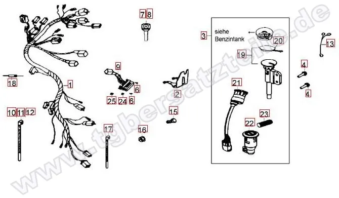 Kabelbaum-Schlosssatz ab FIN ...002323