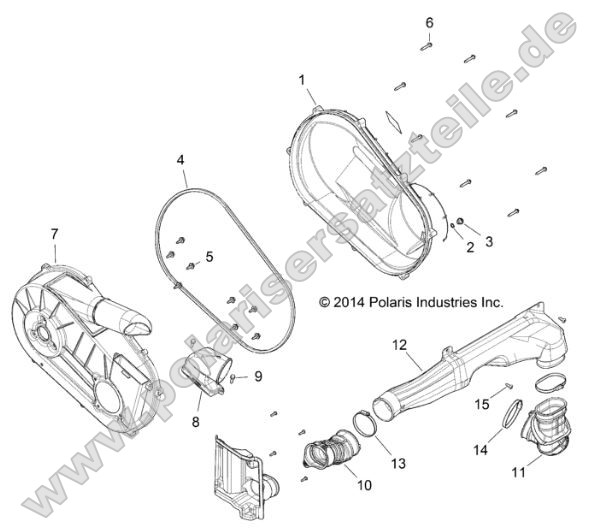 Drive Train, Clutch Cover and Ducting Drive Train, Clutch Cover and Ducting