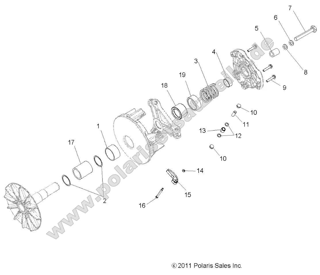 Drive Train, Primary Clutch Drive Train, Primary Clutch