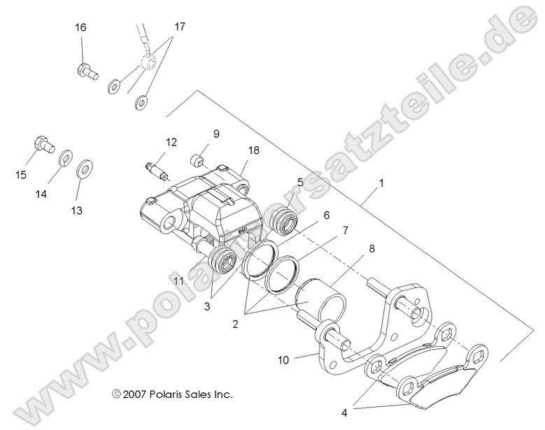 BRAKES, FRONT CALIPER BRAKES, FRONT CALIPER
