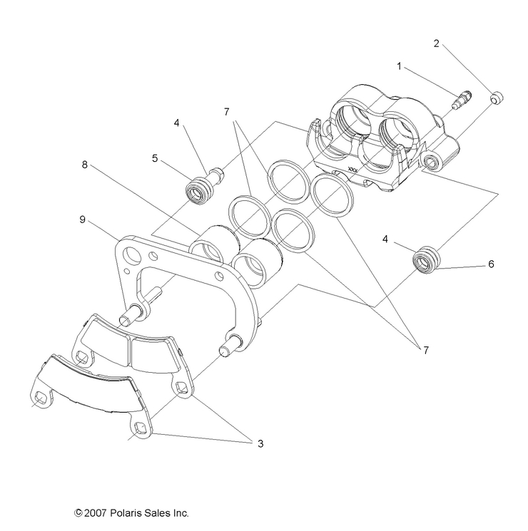 Brakes, Front Caliper Brakes, Front Caliper
