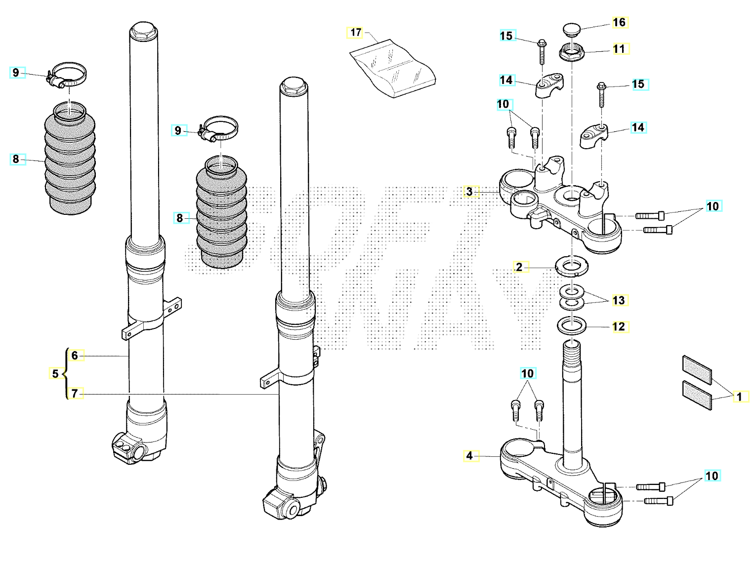Gabel vorne Six Days