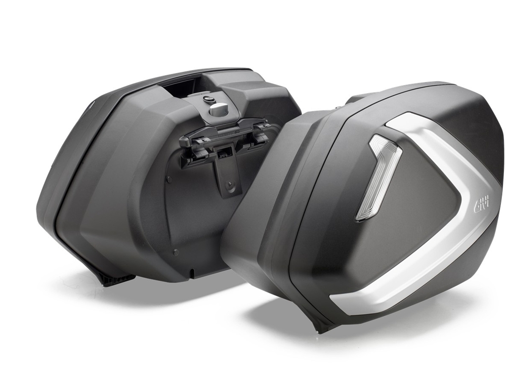 Givi Monokey Seitenkoffer Set Side Tech V37 NT - je 37 Liter - schwarz-silber Givi Monokey Seitenkoffer Set Side Tech V37 NT - je 37 Liter - schwarz-silber