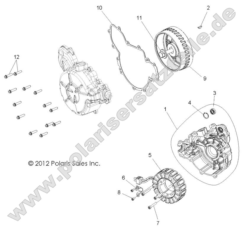 Engine, Stator and Cover