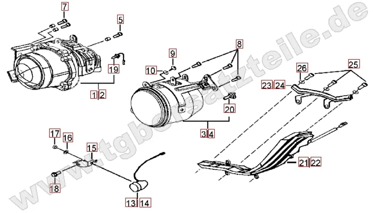 Scheinwerfer - Blinker vorne