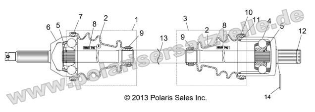 Drive Train, Front Drive Shaft