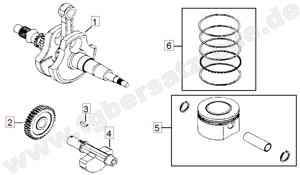 Kurbelwelle - Kolben Kurbelwelle - Kolben