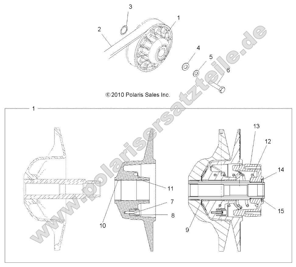 Drive Train, Secondary Clutch Drive Train, Secondary Clutch