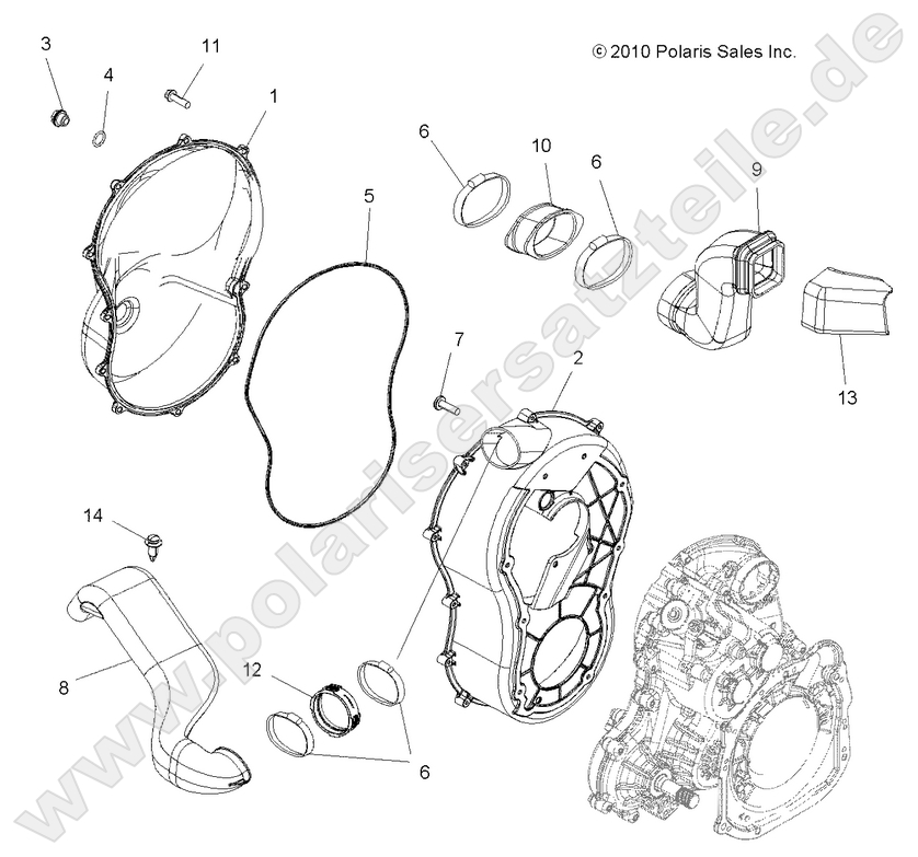 BODY, CLUTCH COVER BODY, CLUTCH COVER