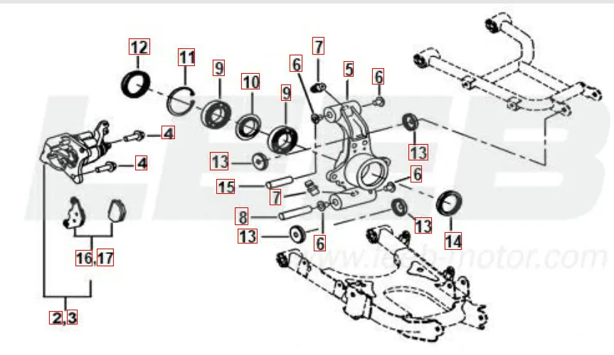 Hinterradachse Hinterradachse