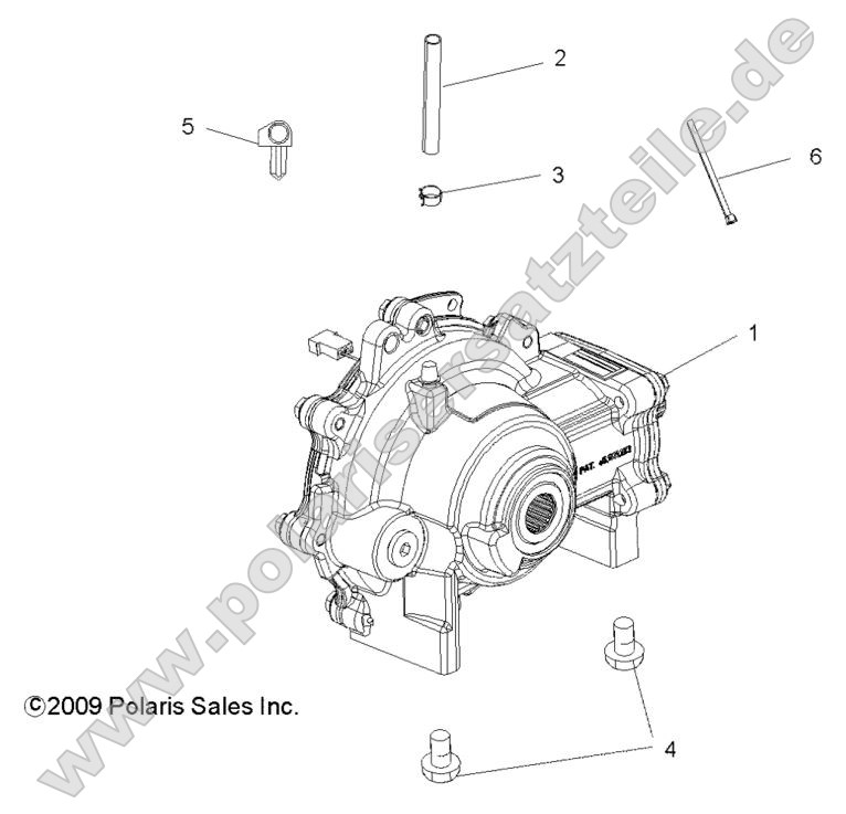 Drive Train, Front Gearcase Mounting Drive Train, Front Gearcase Mounting