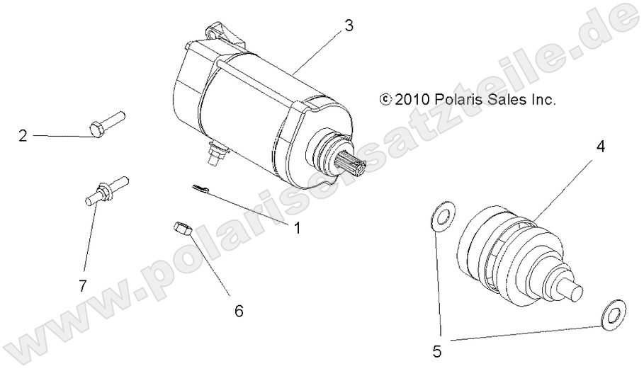 ENGINE, STARTING MOTOR