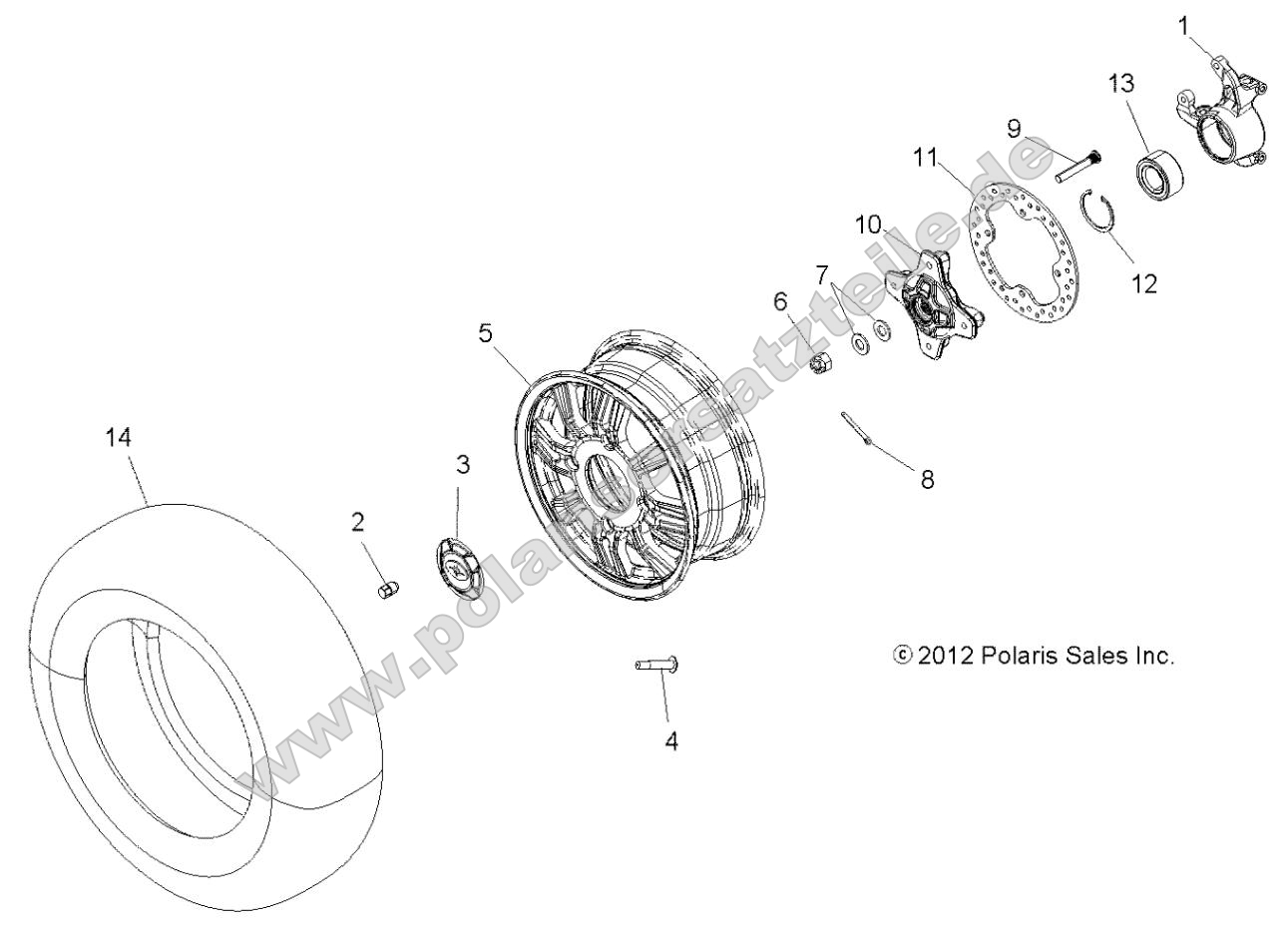 Wheels, Front and Hub Wheels, Front and Hub