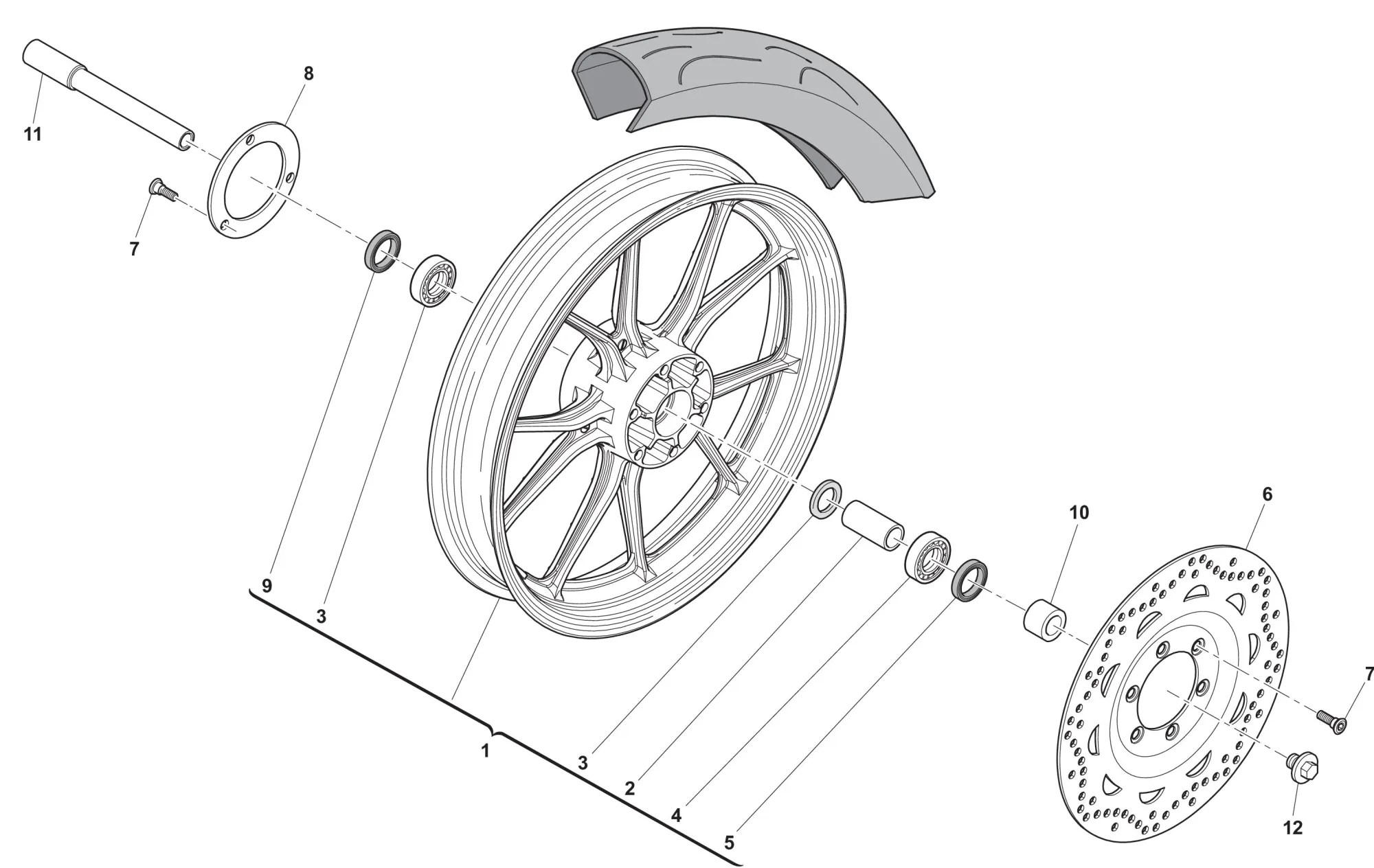 Vorderrad Motard Vorderrad Motard