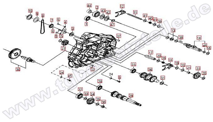 Motorgehäuse links (2)
