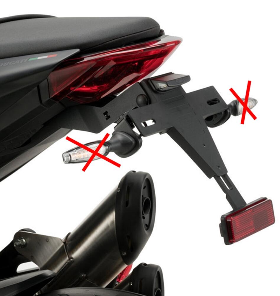 Puig Kennzeichenhalter Set - Ducati Monster 937 /+ 2021-22