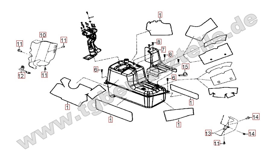 Hitzeschutz für Benzintank