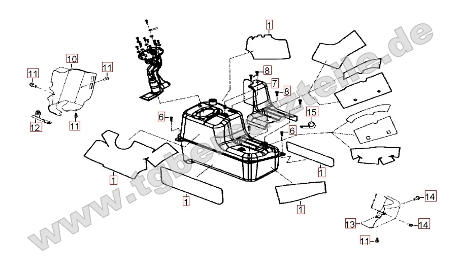 Hitzeschutz für Benzintank Hitzeschutz für Benzintank