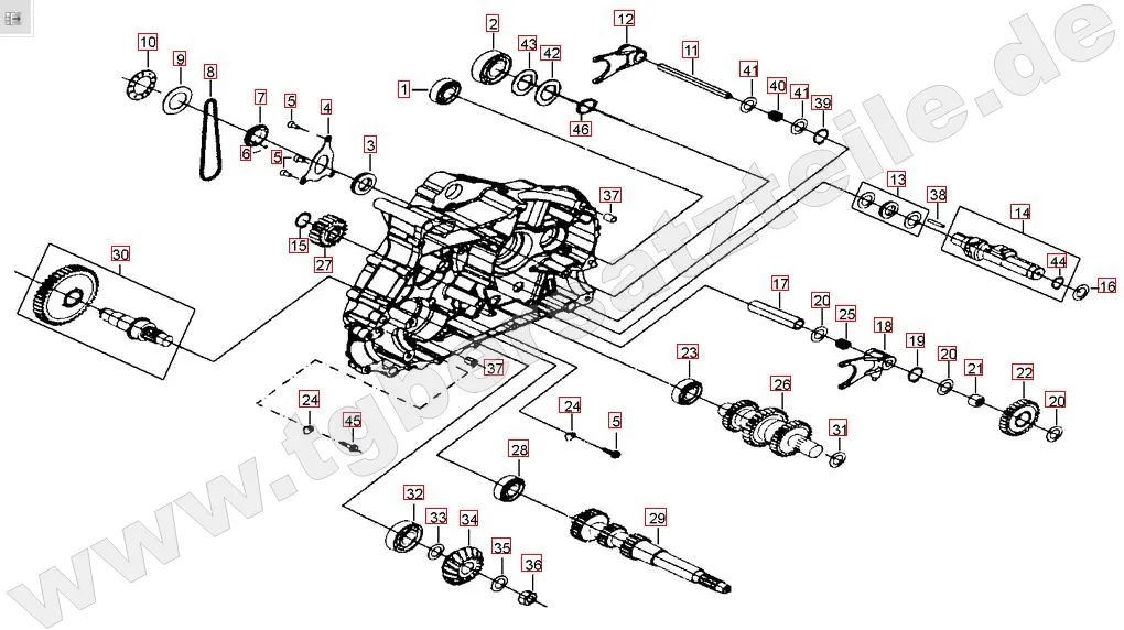 Motorgehäuse links (2)
