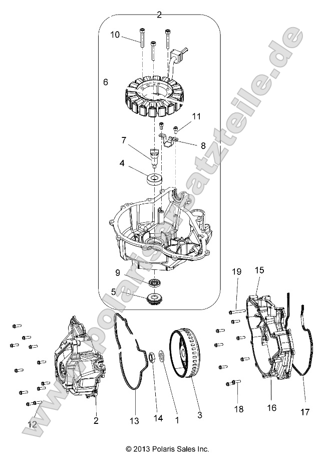 Engine Stator Cover and Flywheel Engine Stator Cover and Flywheel