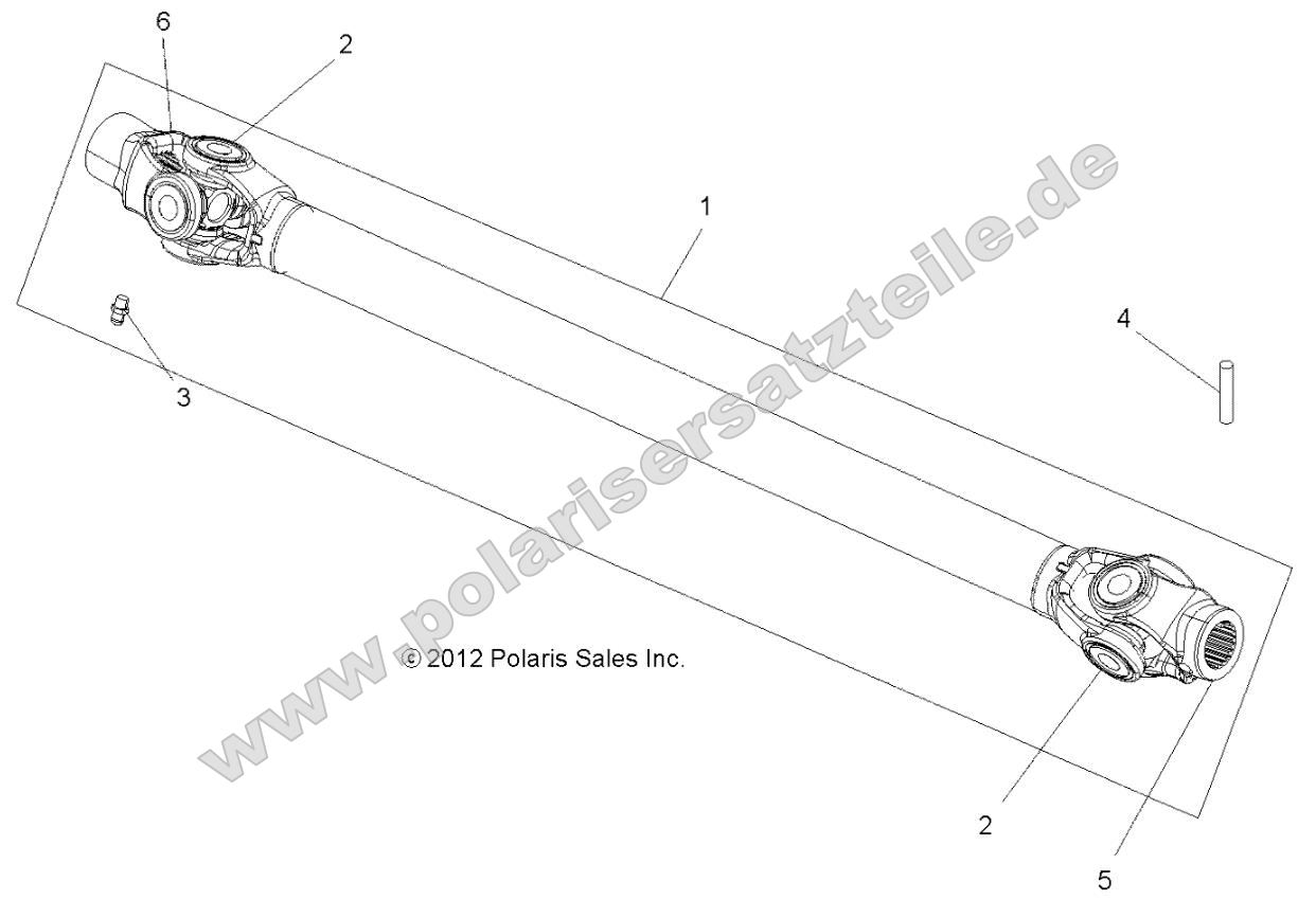 Drive Train, Prop Shaft, Front