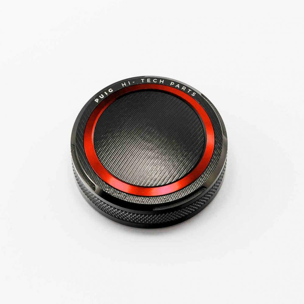 Puig_Abdeckung_Bremsfluessigkeitsbehaelter_Rund_56_mm___schwarz_rot_9264R Puig Abdeckung Bremsflüssigkeitsbehälter Rund 56 mm - schwarz/rot