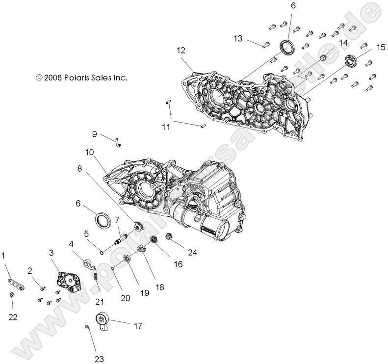 DRIVE TRAIN, MAIN GEARCASE